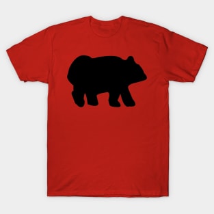 Rustic Black Bear with Buffalo Plaid T-Shirt